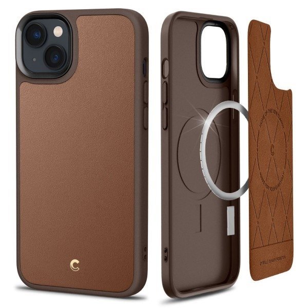 Spigen Cyrill Kajuk MAG iPhone 14 Plus /15 Plus 6,7&quot; Magsafe brązowy/saddle brown ACS04947