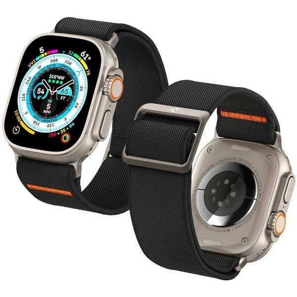 Spigen Fit Lite Apple Watch 4/5/6/7/SE/Ultra 42/44/45/49 mm czarny/black AMP05983