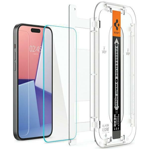 Spigen Glas.TR iPhone 15 Pro Max 6.7&quot;&quot;EZ FIT&quot; clear szkło hartowane AGL06878