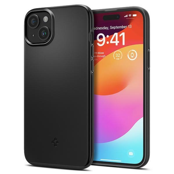 Spigen Thin Fit iPhone 15 6.1&quot; czarny/black ACS06776