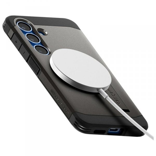 Etui Spigen Tough Armor MagSafe do       Samsung Galaxy S25+ szary