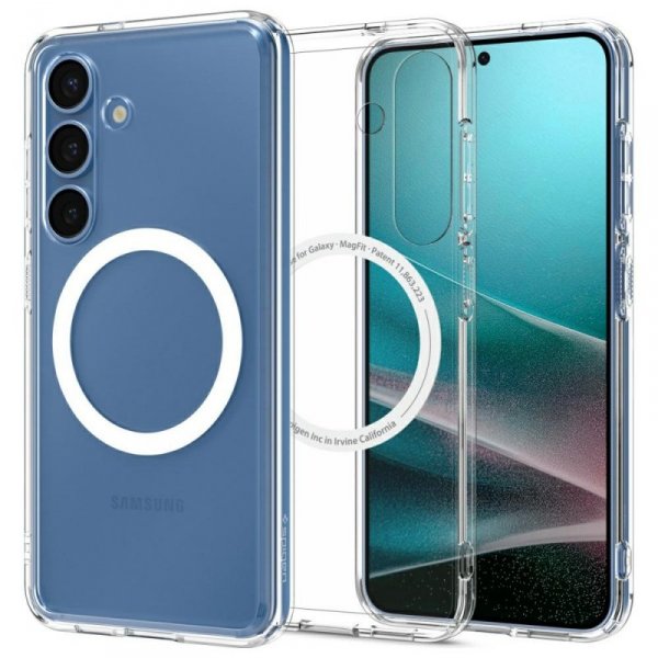 Etui Spigen Ultra Hybrid Mag MagSafe do  Samsung Galaxy S25+ biały/clear white