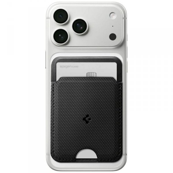 Magnetyczny portfel Spigen S314-1 Slim   Fold Tripod MagSafe czarny