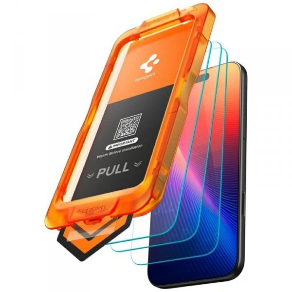Szkło hartowane Spigen ALM Glas.Tr Slim  do iPhone 17 Pro Max 3szt.