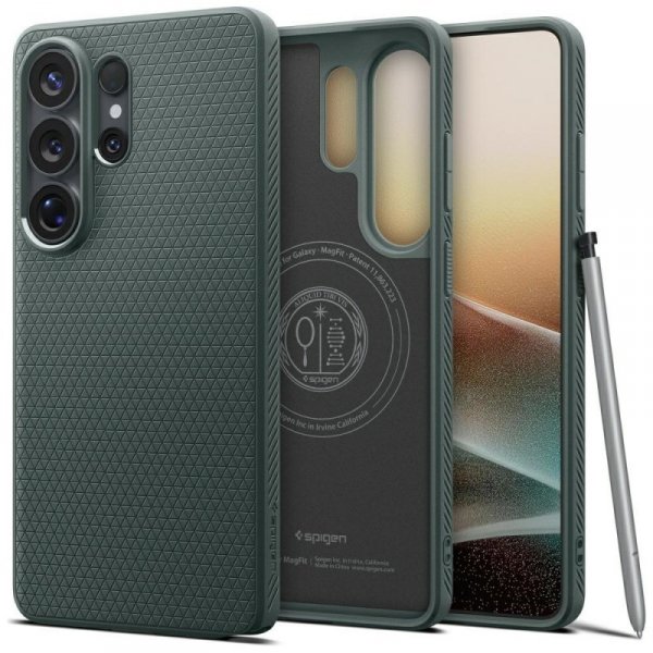 Etui Spigen Liquid Air Mag MagSafe do Samsung Galaxy S26 Ultra abyss green