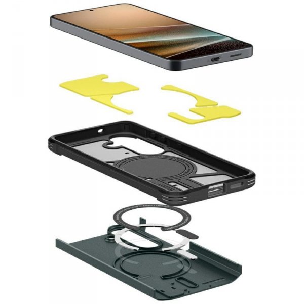 Etui Spigen Tough Armor Mag MagSafe do Samsung Galaxy S26 abyss green