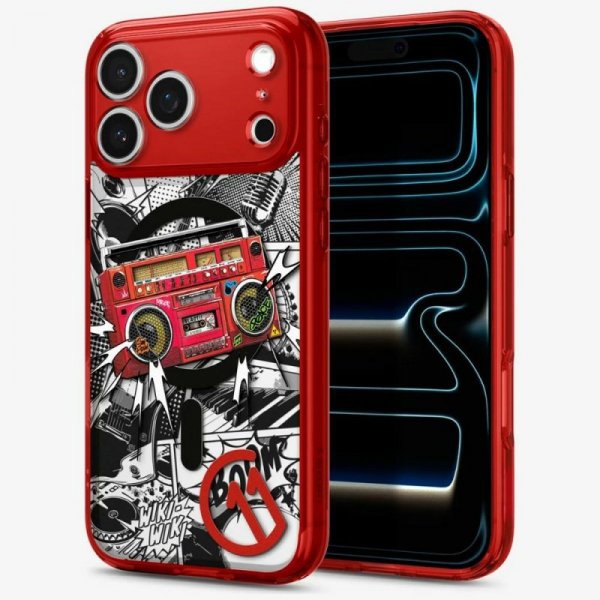 Etui Spigen C11 Series Blast Edition     MagFit do Apple iPhone 17 Pro Max czerwone