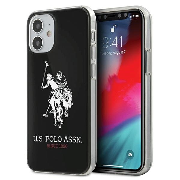 US Polo USHCP12STPUHRBK iPhone 12 mini 5,4&quot; czarny/black Shiny Big Logo