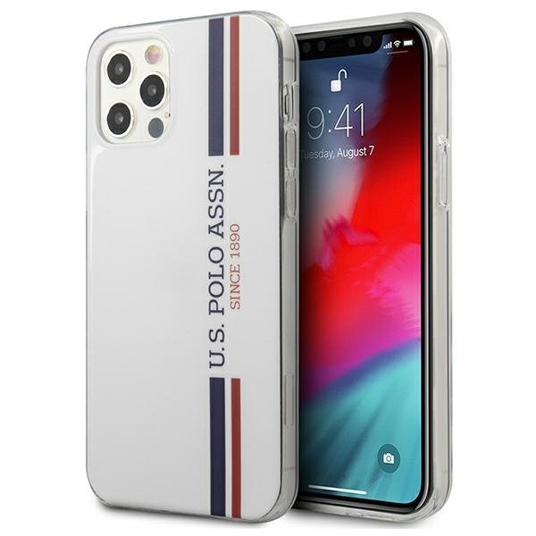 US Polo USHCP12LPCUSSWH iPhone12 Pro Max 6,7&quot; biały/white Tricolor Collection