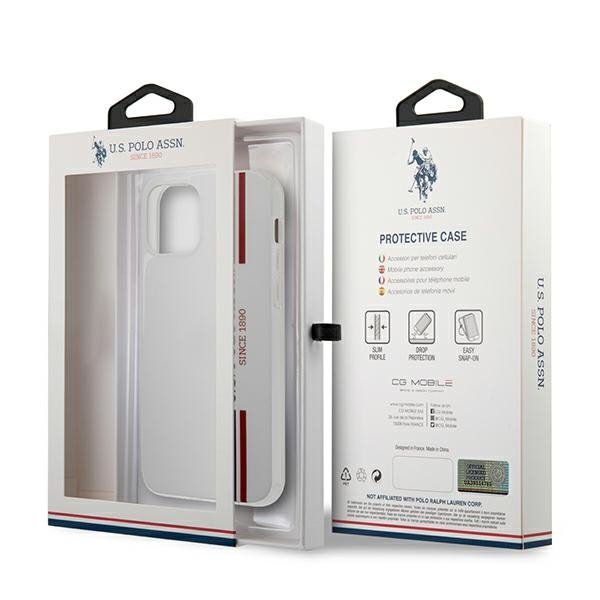 US Polo USHCP12LPCUSSWH iPhone12 Pro Max 6,7&quot; biały/white Tricolor Collection