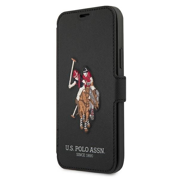 US Polo USFLBKP12MPUGFLBK iPhone 12/12Pro 6,1&quot; czarny/black book Polo Embroidery Collection
