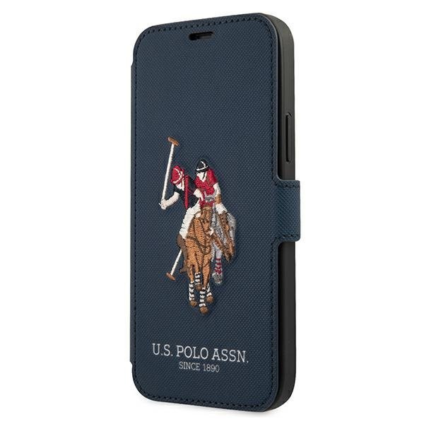 US Polo USFLBKP12LPUGFLNV iPhone 12 ProMax 6,7&quot; granatowy/navy book Polo Embroidery Collection