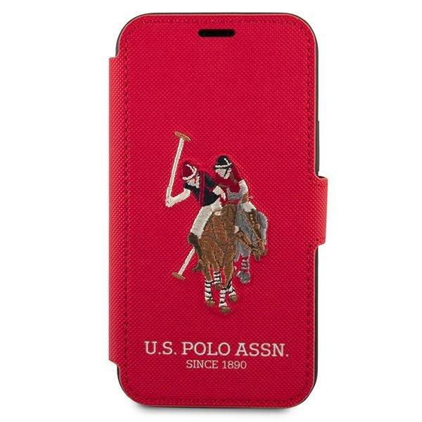 US Polo USFLBKP12LPUGFLRE iPhone 12 Pro Max 6,7&quot; czerwony/red book Polo Embroidery Collection