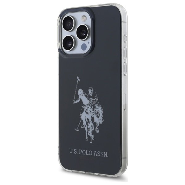 US Polo USHCP15XTPUHRBK iPhone 15 Pro    Max 6,7&quot; czarny/black Shiny Big Logo