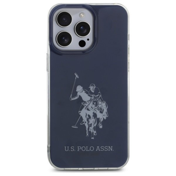 US Polo USHCP15XTPUHRBV iPhone 15 Pro    Max 6,7&quot; niebieski/blue Shiny Big Logo