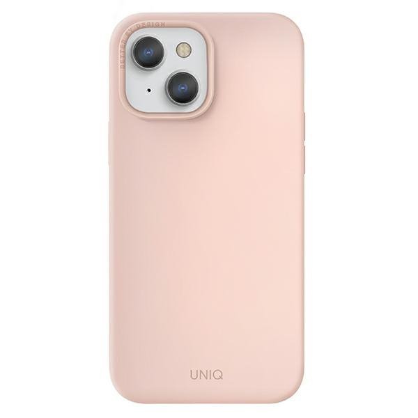 UNIQ etui Lino Hue iPhone 13 / 14 / 15 6,1&quot; różowy/blush pink MagSafe
