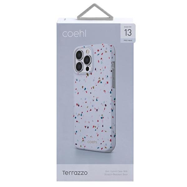 UNIQ etui Coehl Terrazzo iPhone 13 ProMax 6,7&quot; biały/natural white
