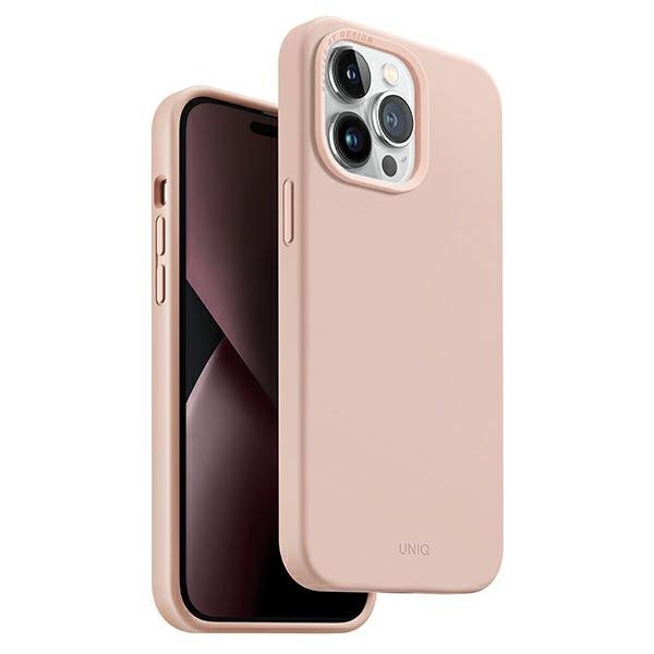 UNIQ etui Lino iPhone 14 Pro 6,1&quot;różowy/pink blush