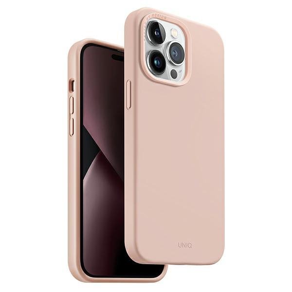 UNIQ etui Lino iPhone 14 Pro 6,1&quot; różowy/pink blush