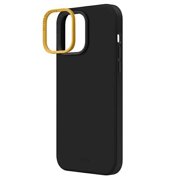 UNIQ etui Lino iPhone 14 Pro Max 6,7&quot;czarny/midnidght black