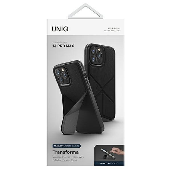 UNIQ etui Transforma iPhone 14 Pro Max6,7&quot; Magclick Charging czarny/ebony black