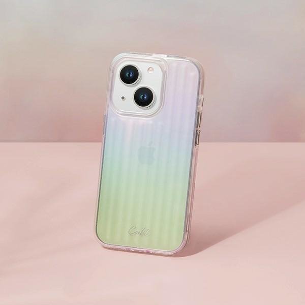 UNIQ etui Coehl Linear iPhone 14 Plus /15 Plus 6.7&quot; opalowy/iridescent