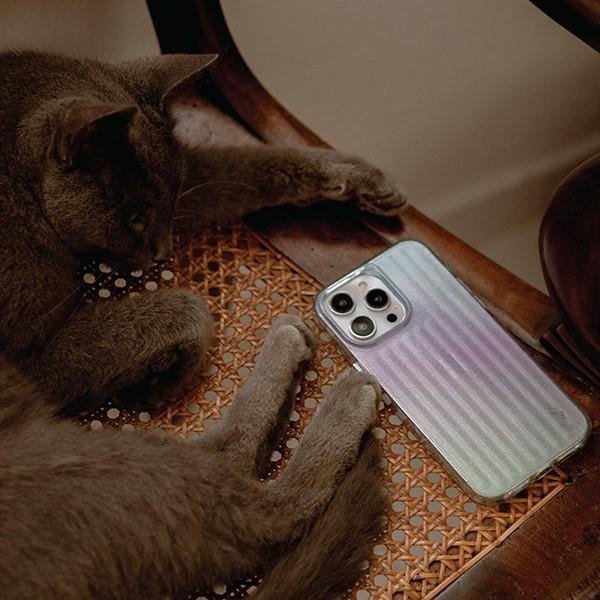 UNIQ etui Coehl Linear iPhone 14 Pro6,1&quot; opalowy/iridescent
