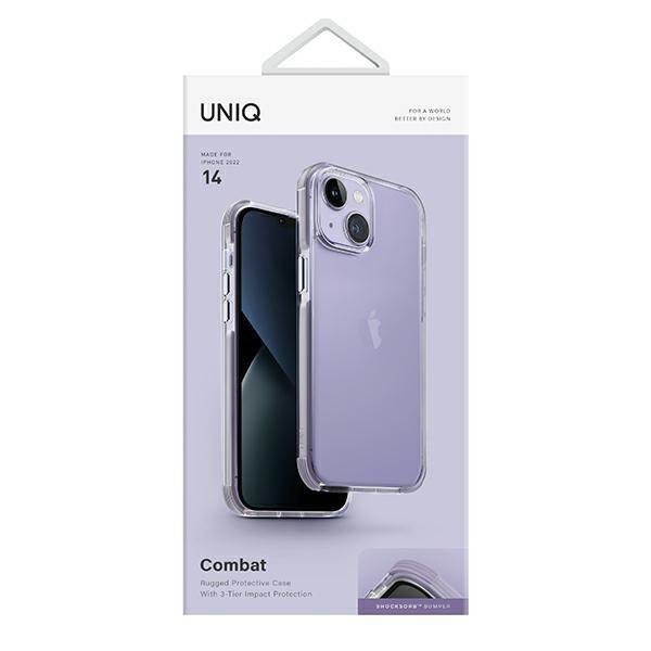 UNIQ etui Combat iPhone 14 / 15 / 13 6,1&quot; liliowy/lilac lavender