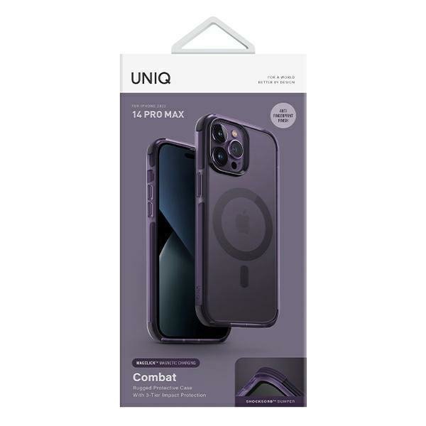 UNIQ etui Combat iPhone 14 Pro Max 6,7&quot; Magclick Charging purpurowy/fig purple