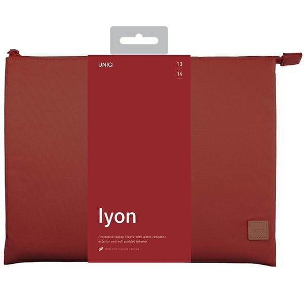 UNIQ etui Lyon laptop Sleeve 14&quot; czerwony/brick red Waterproof RPET