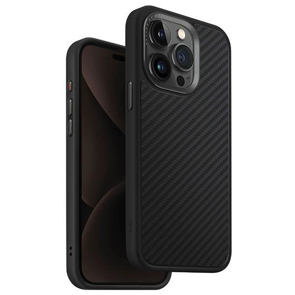 UNIQ etui Keva iPhone 15 Pro Max 6.7&quot;Magclick Charging czarny/carbon black