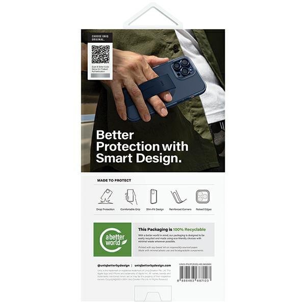 UNIQ etui Heldro Mag iPhone 15 Pro 6.1&quot;Magclick Charging czarny/vapour smoke