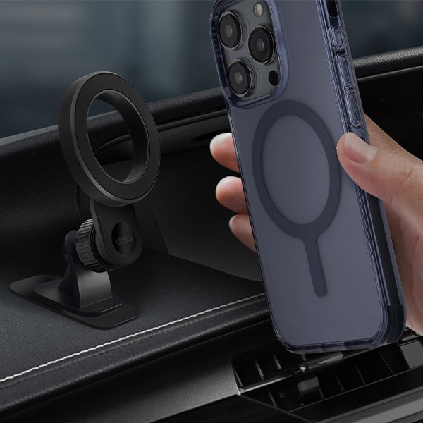 UNIQ magnetyczny uchwyt sam TrelixCar Dash Mount czarny/midnight black