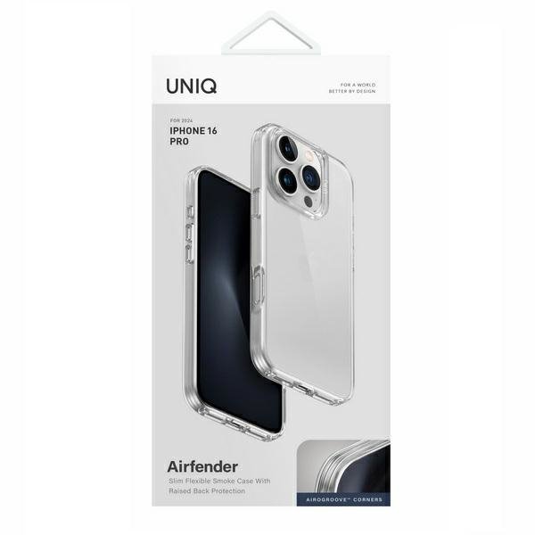 UNIQ etui Air Fender iPhone 16 Pro 6.3&quot;przezroczysty/transparent