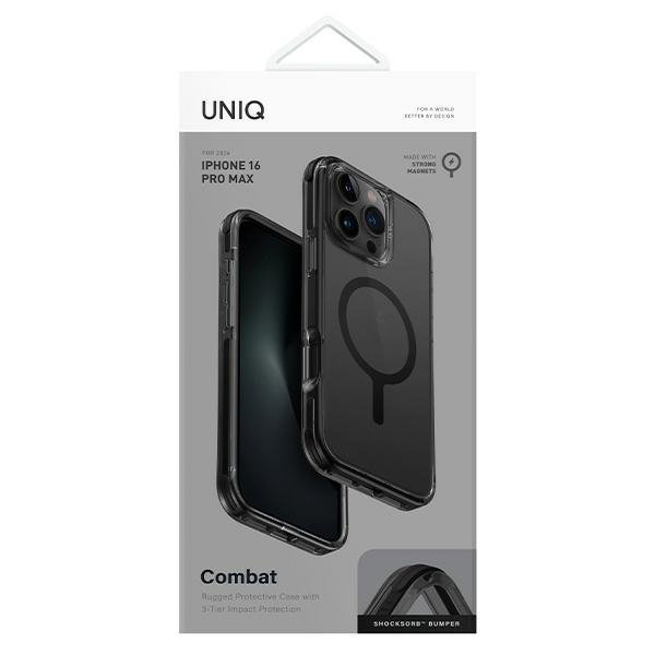 UNIQ etui Combat iPhone 16 Pro Max 6.9&quot; Magclick Charging czarny/carbon black