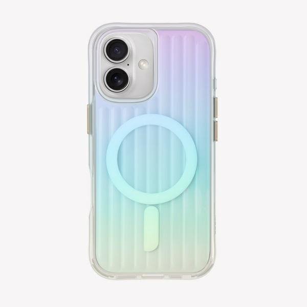 UNIQ etui Coehl Linear iPhone 16 6.1&quot; Magnetic Charging opal/iridescent