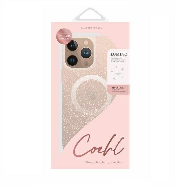 UNIQ etui Coehl Lumino iPhone 16 Pro Max 6.9&quot; Magnetic Charging różowo złoty/rose gold