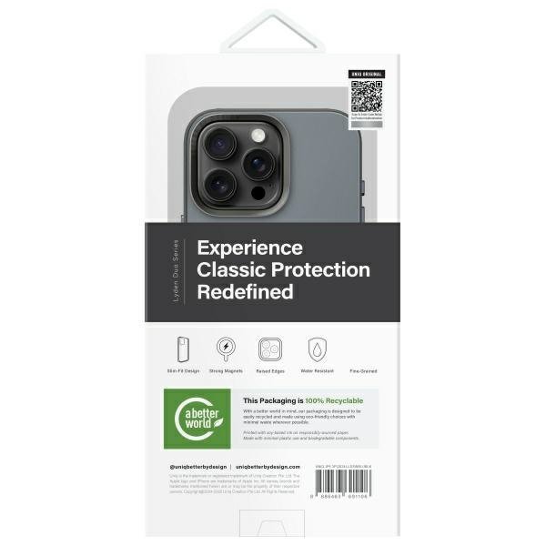 UNIQ etui Lyden DS iPhone 16 Pro 6.3&quot; Magclick Charging niebiesko-czarny/washed blue-black