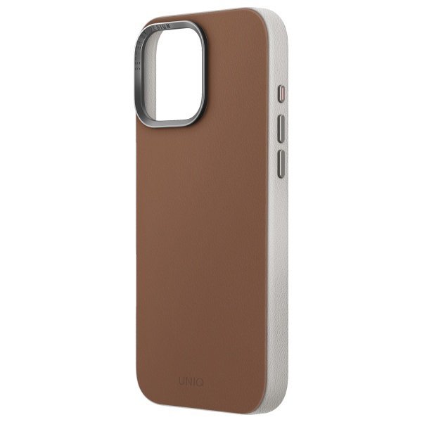 UNIQ etui Lyden DS iPhone 16 Pro 6.3&quot;    Magclick Charging karmelowy/carmel-ivory