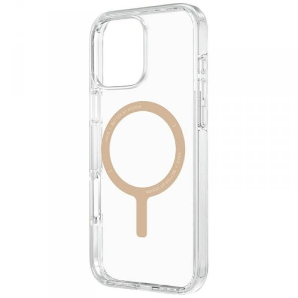 Etui UNIQ Clario do iPhone 16 Pro        Magclick Charging przezroczysty/złoty