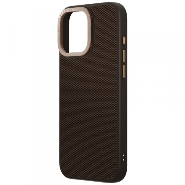 Etui UNIQ Keva Max do iPhone 16 Pro Max  Magclick Charging Camera Stand brązowy