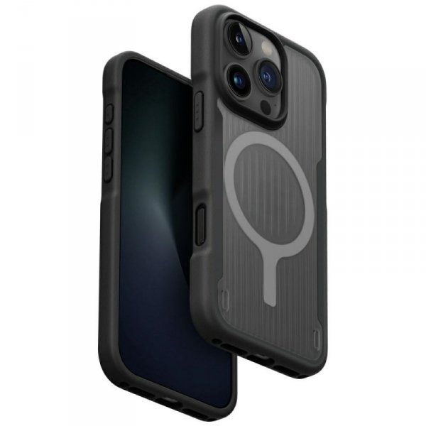 Etui UNIQ Combat Active do iPhone 16 Pro Max Magclick Charging czarny
