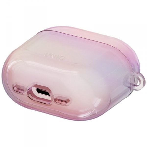 Etui UNIQ Iridescia do AirPods 4 Hang Case pink prism