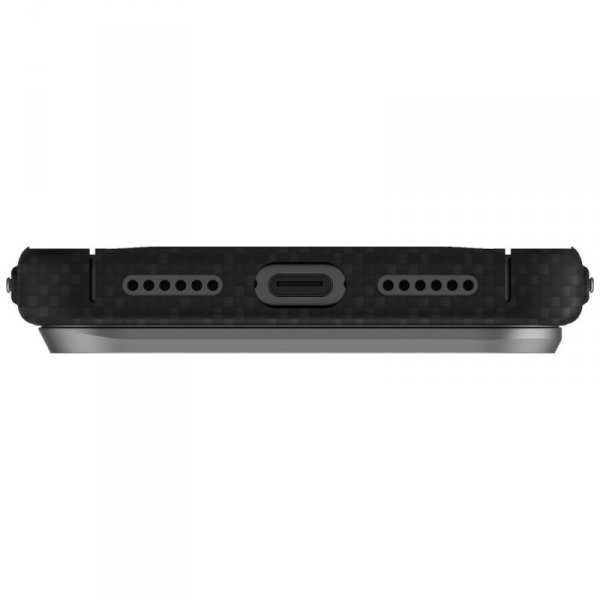 Etui UNIQ Keva EDGE do iPhone 17 Pro Max Magclick Charging czarny