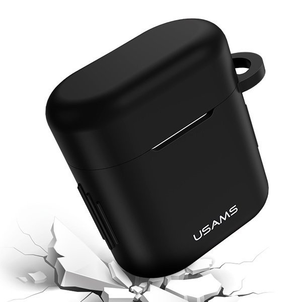 USAMS Etui ochronne do FreeBuds 2 Prosilicon czarny/black BH501FBUS01 (US-BH501)
