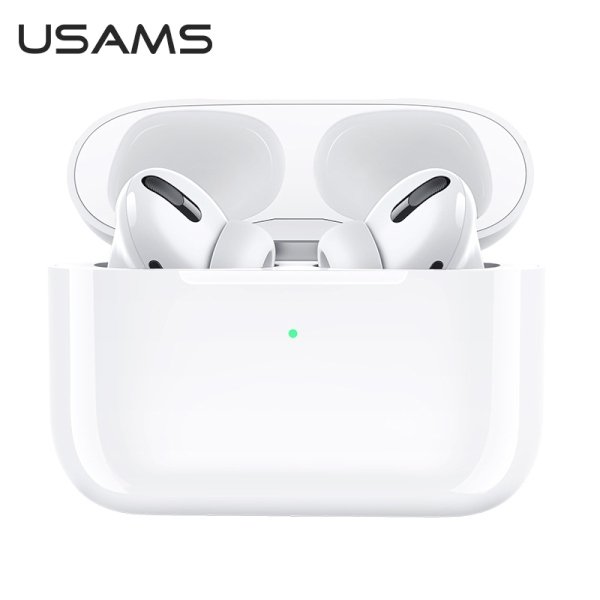 USAMS Słuchawki Bluetooth 5.0 TWS Emall Series bezprzewodowe biały/white BHUYM01 (US-YM001)