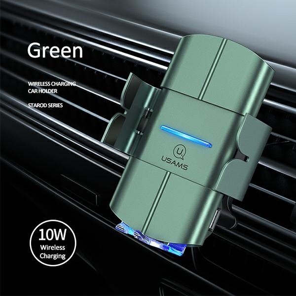 USAMS Uchwyt indukcyjny US-CD133 10WAutomatic do kratki went. zielony/green Starod CD133ZJ02
