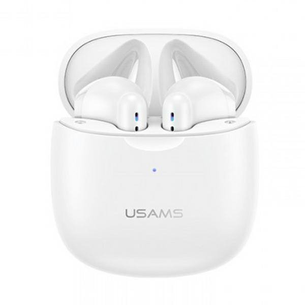 USAMS Słuchawki Bluetooth 5.0 TWS IA series bezprzewodowe biały/white BHUIA02 (US-IA04)