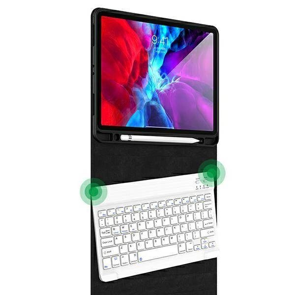 USAMS Etui Winro z klawiaturą iPad Pro 11&quot; zielone etui-biała klawiatura/green cover-white keyboard IP011YRXX02 (US-BH645)