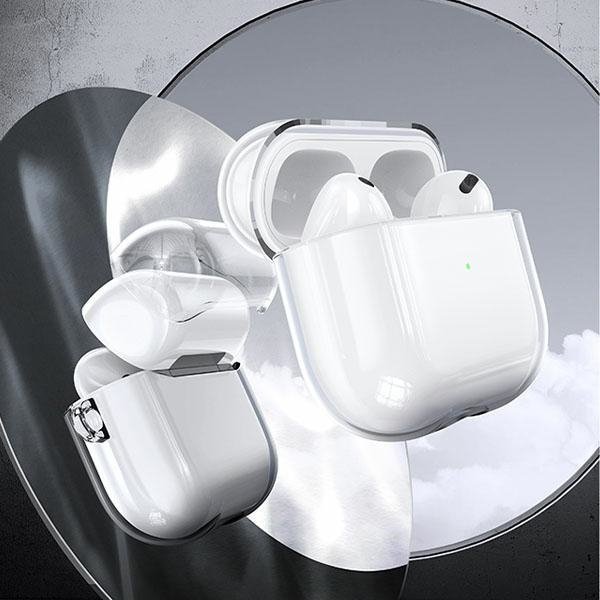 USAMS Etui ochronne do AirPods 3przezroczysty czarny/tranparent black BH740AP02 (US-BH740)